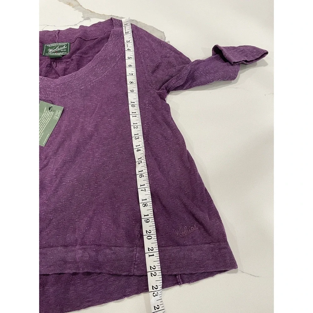NWT Woolrich Sweater Sz M Cropped summer Lightweight‎ AK38